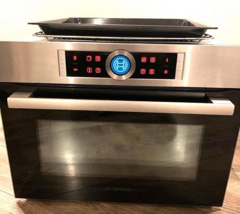 Bosch combi oven / magnetron, Ophalen, Zo goed als nieuw, Oven, Inbouw