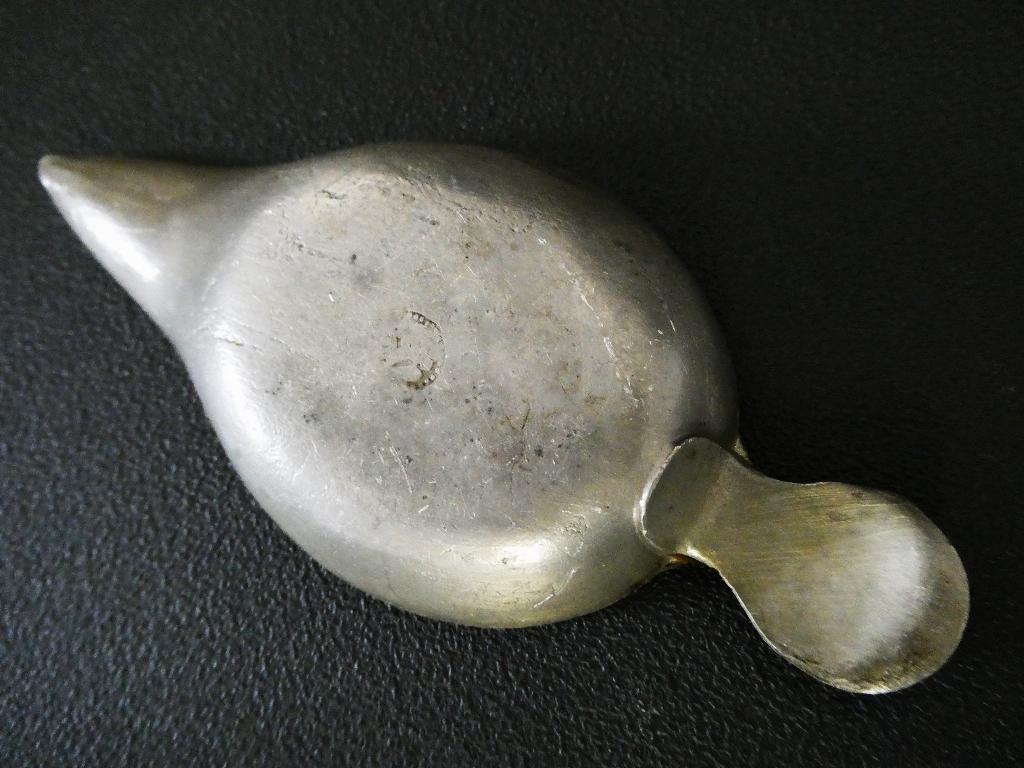 Antiek tinnen medicijnbakje medicijnschuitje met esculaap, Ophalen of Verzenden