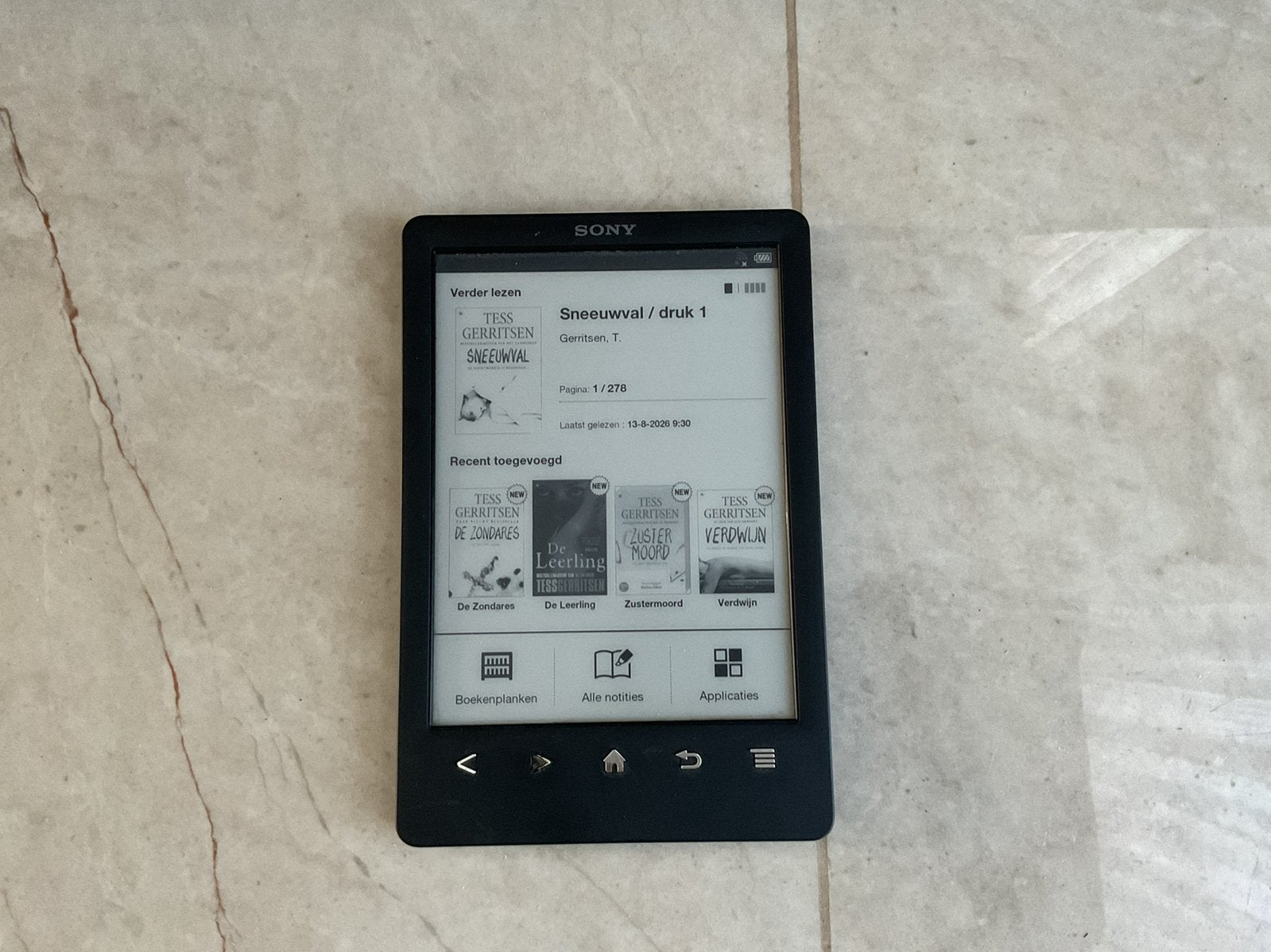 🔥Sony E‑Reader met 200+ Boeken Perfect Werkend & Compact🔥, Ophalen of Verzenden, Zo goed als nieuw, Touchscreen
