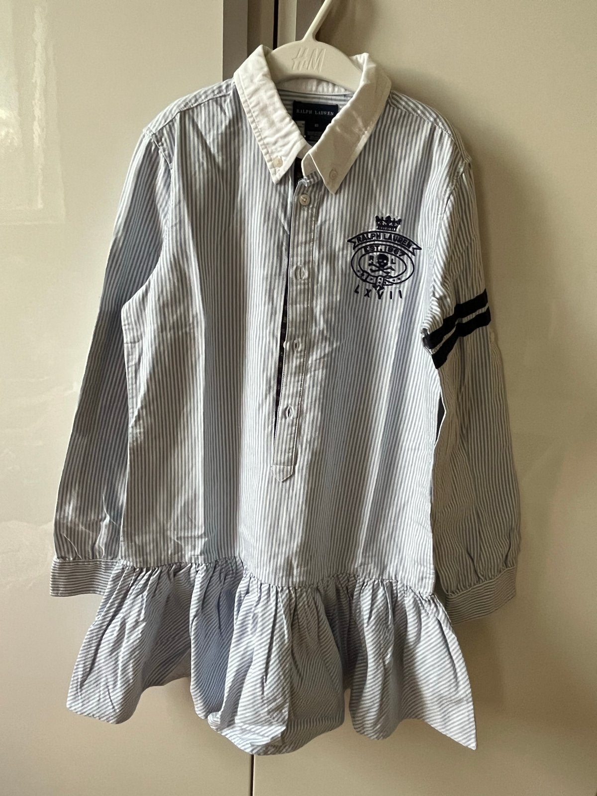 Ralph Lauren gestreepte jurk maat 10, Kinderen en Baby's, Ophalen of Verzenden, Zo goed als nieuw, Meisje, Jurk of Rok