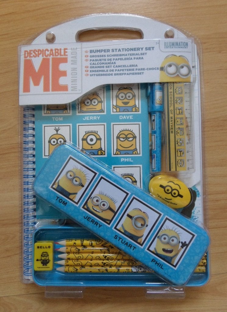 NIEUW: schrijfwarenset van de Minions/ despicable me, Ophalen of Verzenden, Nieuw, Taal en Lezen