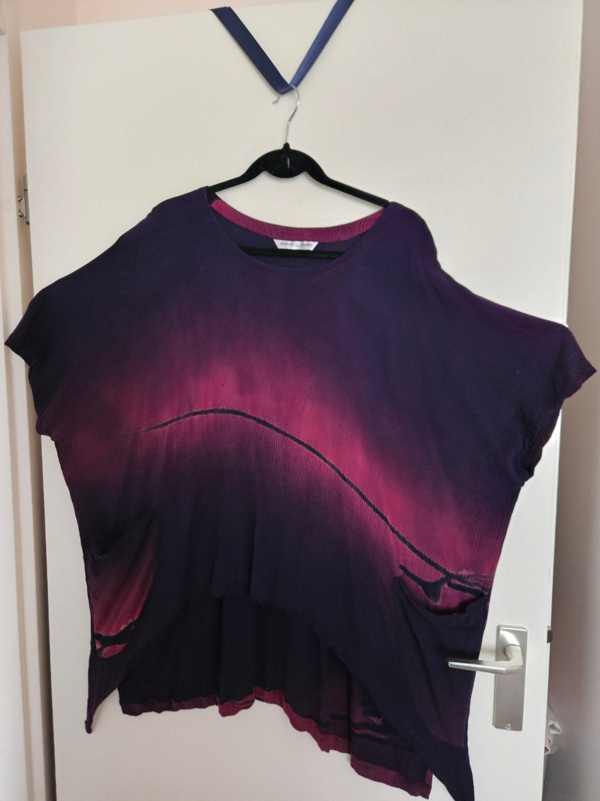 Normal Crazy set: paarse/roze top en broek, maat M/L, Verzenden, Paars, Maat 46/48 (XL) of groter, Korte mouw