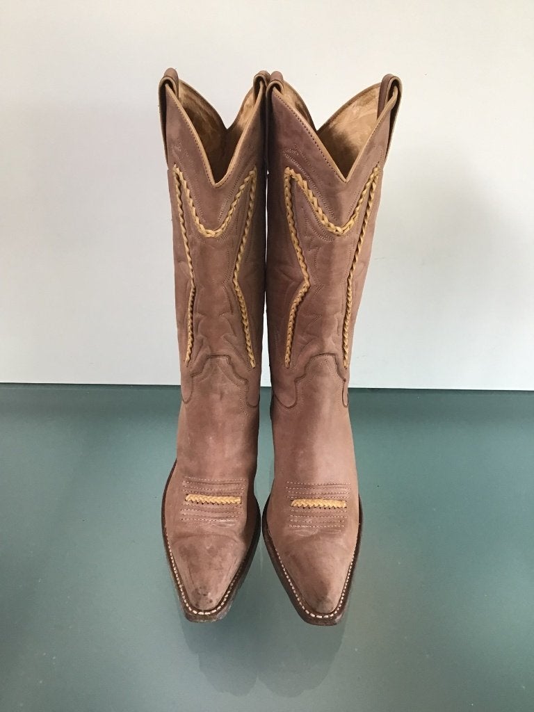 Sancho boho 38 bruin | Leren boots | Gratis verzenden, Kleding | Dames, Schoenen, Hoge laarzen, Bruin, Verzenden, Zo goed als nieuw