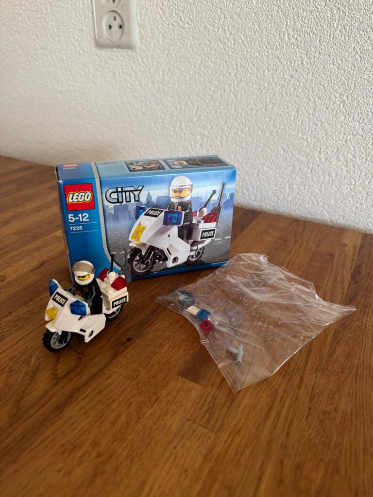 LEGO City Politie Motor 7235 - Complete set met doos, Kinderen en Baby's, Speelgoed | Duplo en Lego, Ophalen, City, Lego, Zo goed als nieuw