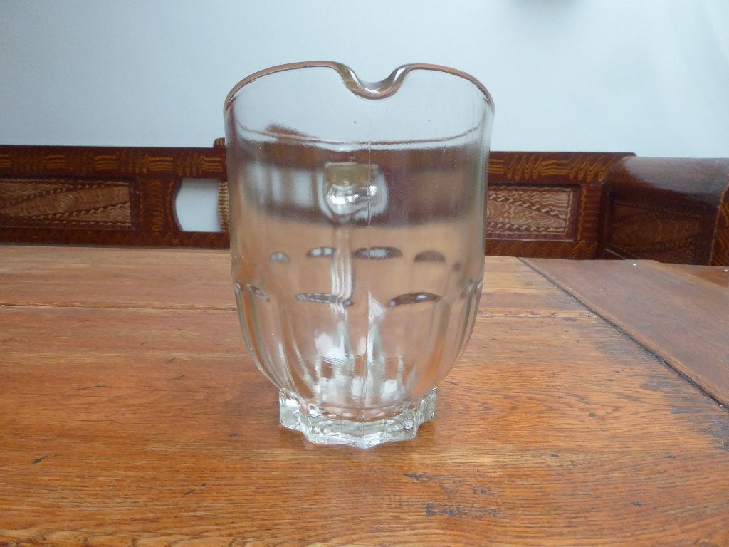 Art deco persglazen waterkan, Ophalen of Verzenden