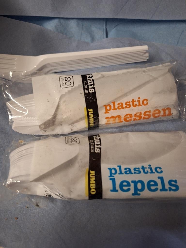 Plastic bestek, Ophalen, Nieuw, Overige materialen, Bestekset