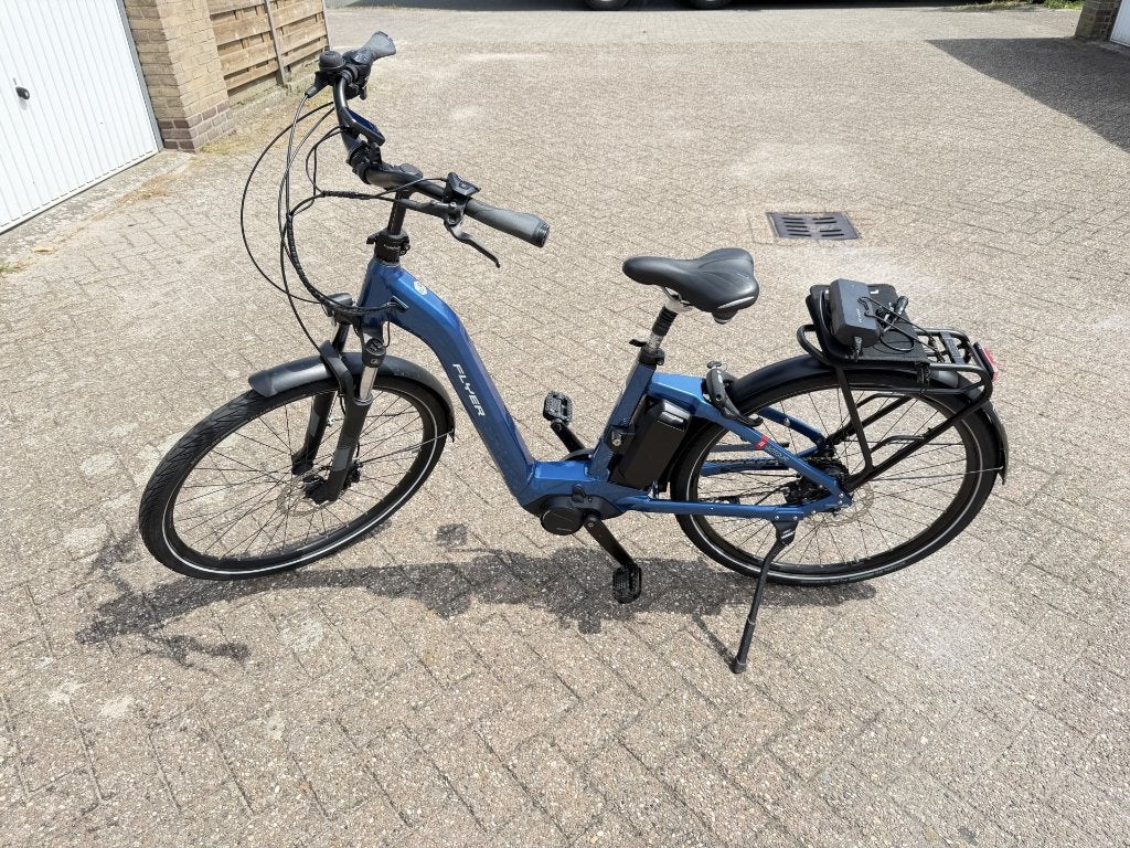 Flyer Gotour5 5.00 Comfort, Blauw 2020 boekje en factuur, Fietsen en Brommers, Elektrische fietsen, Zo goed als nieuw, 47 tot 51 cm