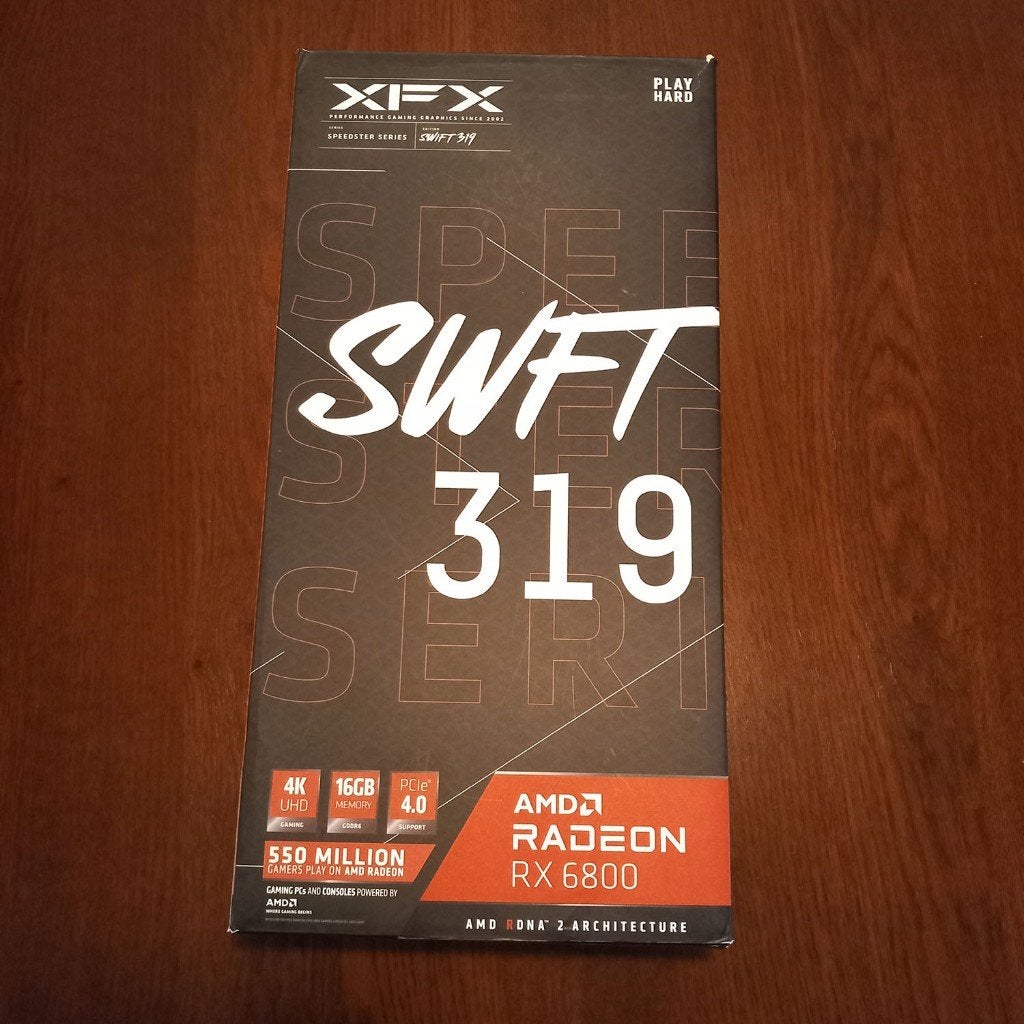 XFX SWFT 319 AMD RX 6800 16GB, Gebruikt, AMD, GDDR6, PCI-Express 4