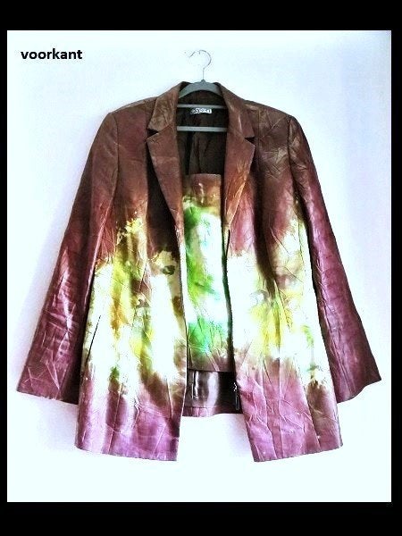 Prachtige Jas en Blouse van CLASEN maat 44!, Kostuum of Pak, Bruin, Verzenden, Maat 42/44 (L)