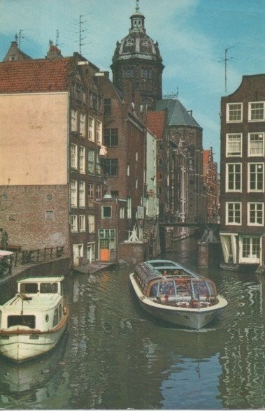 Amsterdam Oudezijds Kolk, Verzenden, 1940 tot 1960, Ongelopen, Noord-Holland