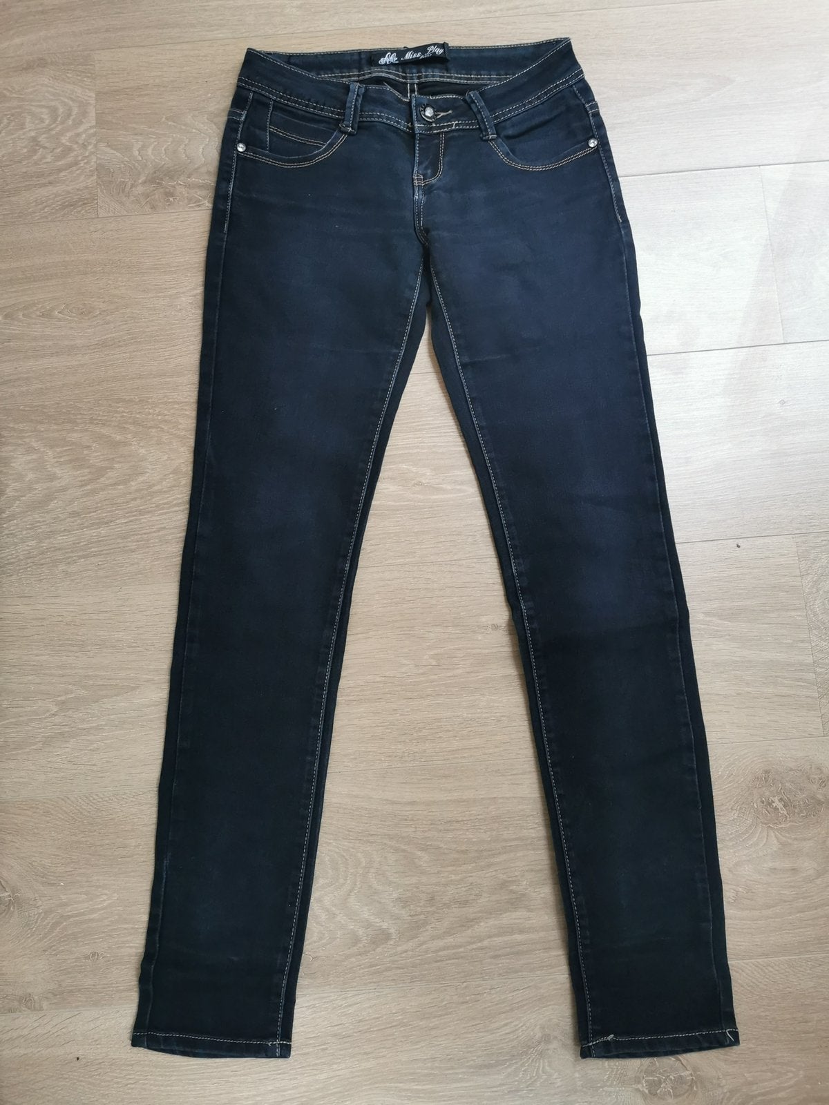 Miss Play dames broek spijkerbroek jeans maat 36/S, Ophalen of Verzenden, Gedragen, Blauw, W28 - W29 (confectie 36)