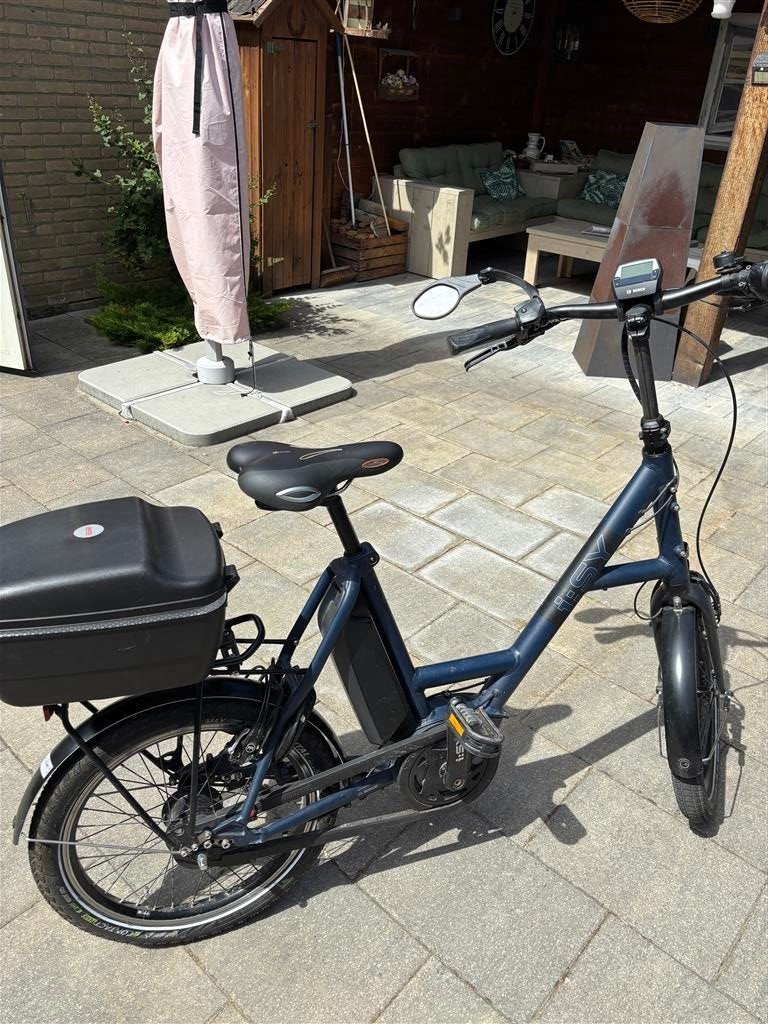 Vouwfiets i:SY met Bosch ActiveLine motor, Fietsen en Brommers, Elektrische fietsen, Zo goed als nieuw, Minder dan 47 cm, 50 km per accu of meer