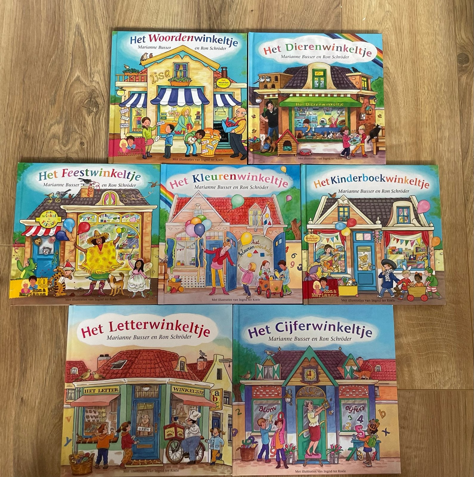 De Winkeltjes Serie - Marianne Busser & Ron Schröder (7 boek, Verzenden, Gelezen, Fictie algemeen