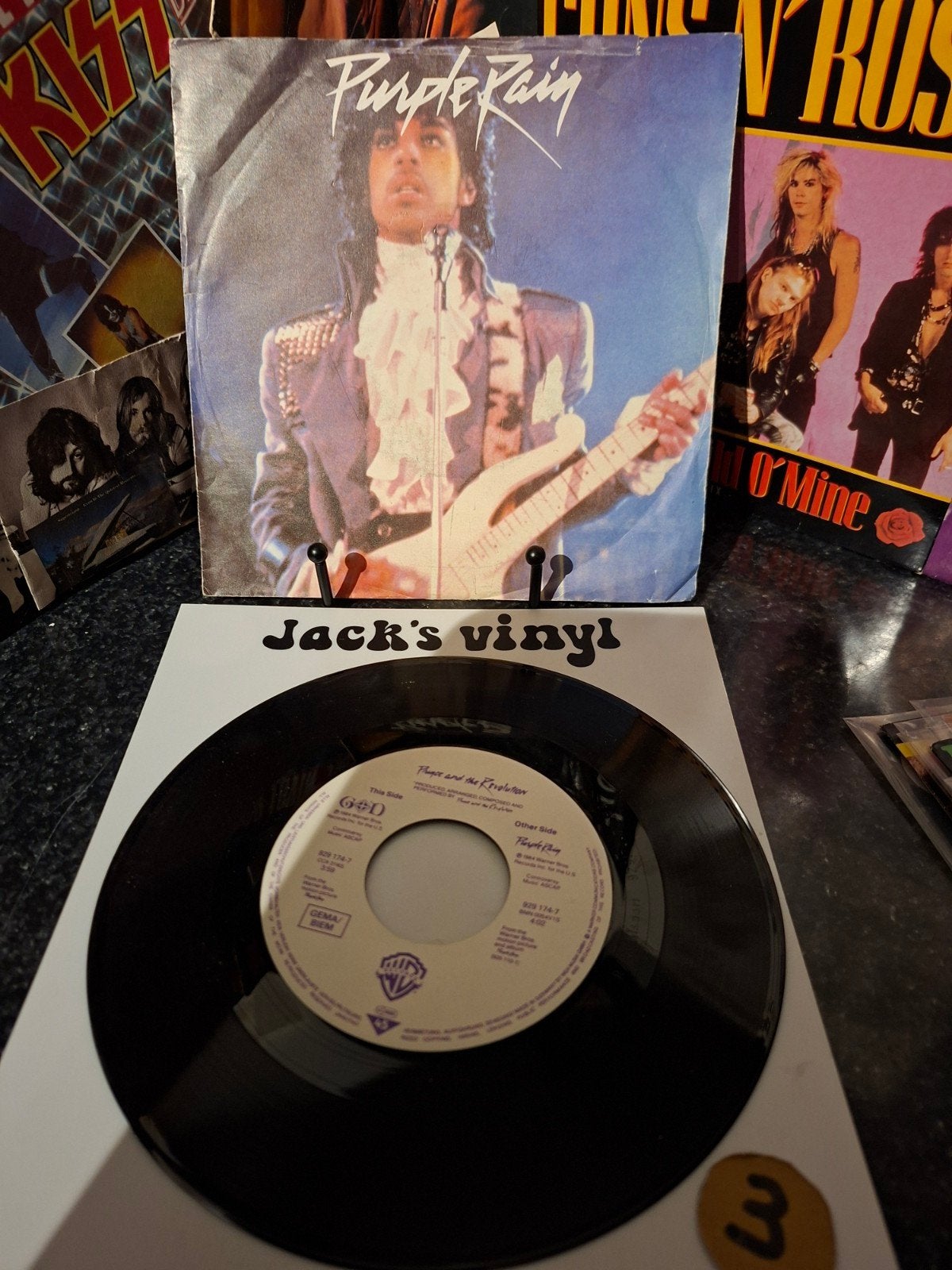 Prince - Purple Rain 7 inch vinyl single  1984/3, Gebruikt, 7 inch, Ophalen of Verzenden, Fotohoes