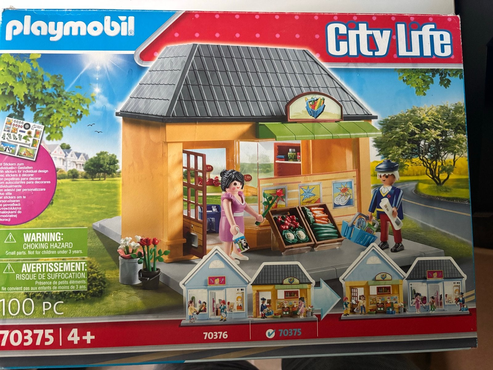 Playmobil City Life Supermarkt 70375 - Compleet en Zo Goed a, Ophalen of Verzenden, Zo goed als nieuw, Jongen of Meisje
