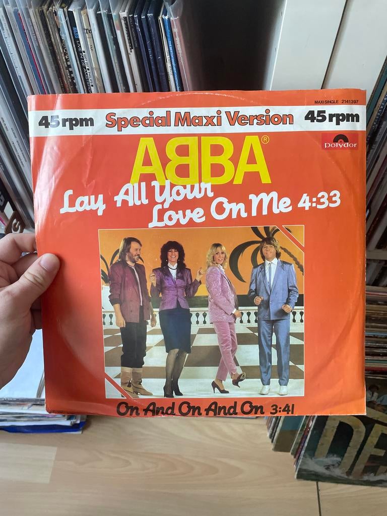 ABBA - Lay All Your Love On Me (Special Maxi Version), Cd's en Dvd's, Vinyl Singles, Gebruikt, Originele persing, 1980 - 1989