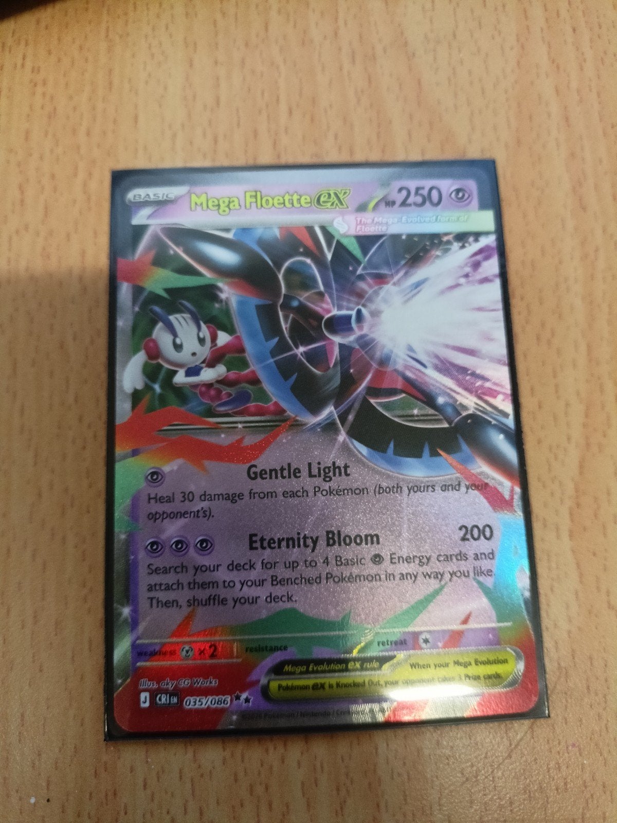 Mega floette ex 035/086, Ophalen, Nieuw, Losse kaart, Foil