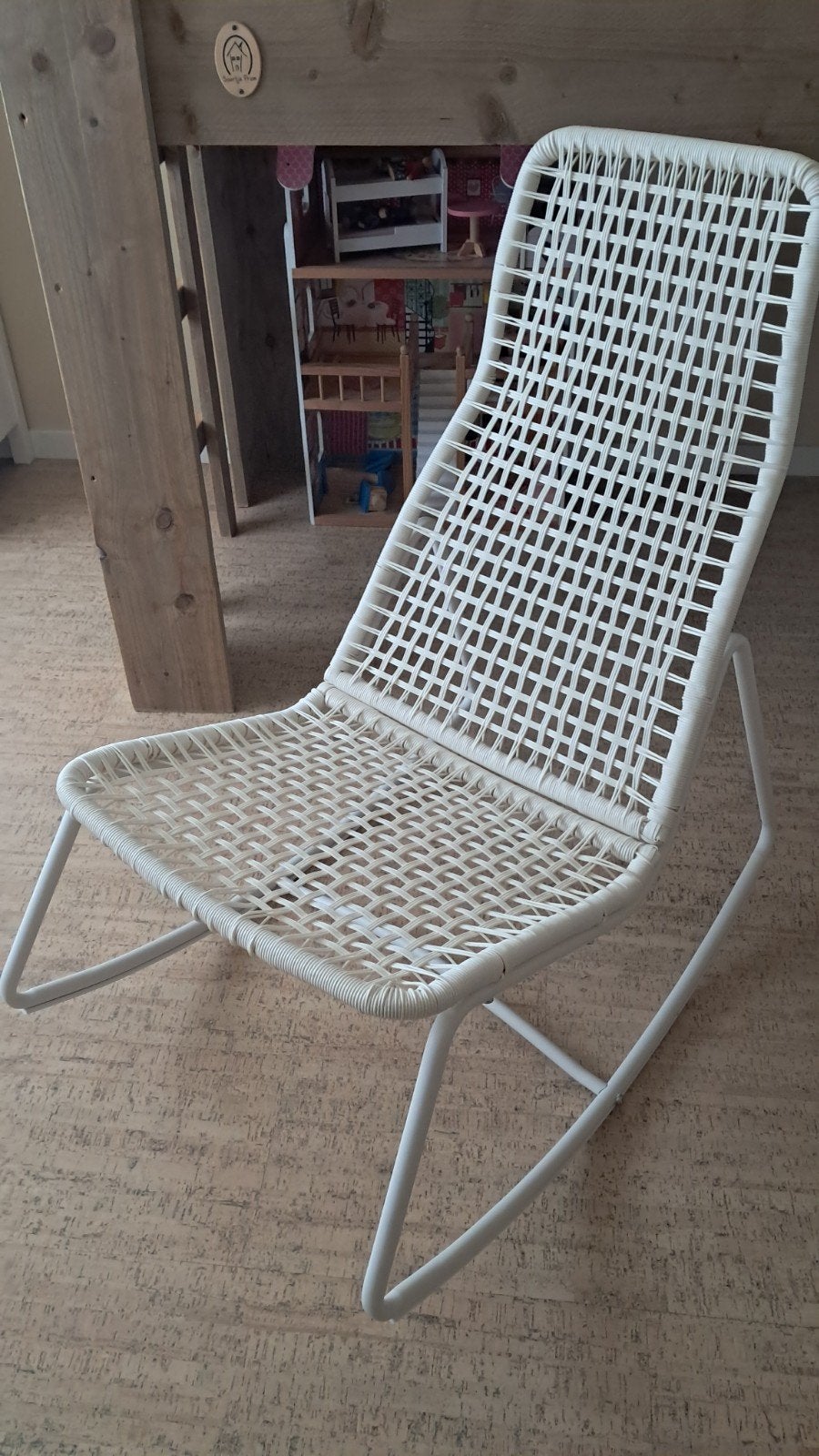 IKEA Schommelstoel - Zo goed als nieuw, Huis en Inrichting, Ophalen, Zo goed als nieuw, Wit
