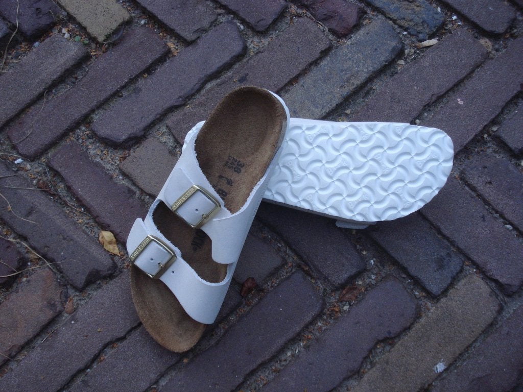 BIRKENSTOCK ARIZONA MT 38 NIEUW NU GRATIS VERZENDING POST, Slippers, Verzenden, Wit, Nieuw