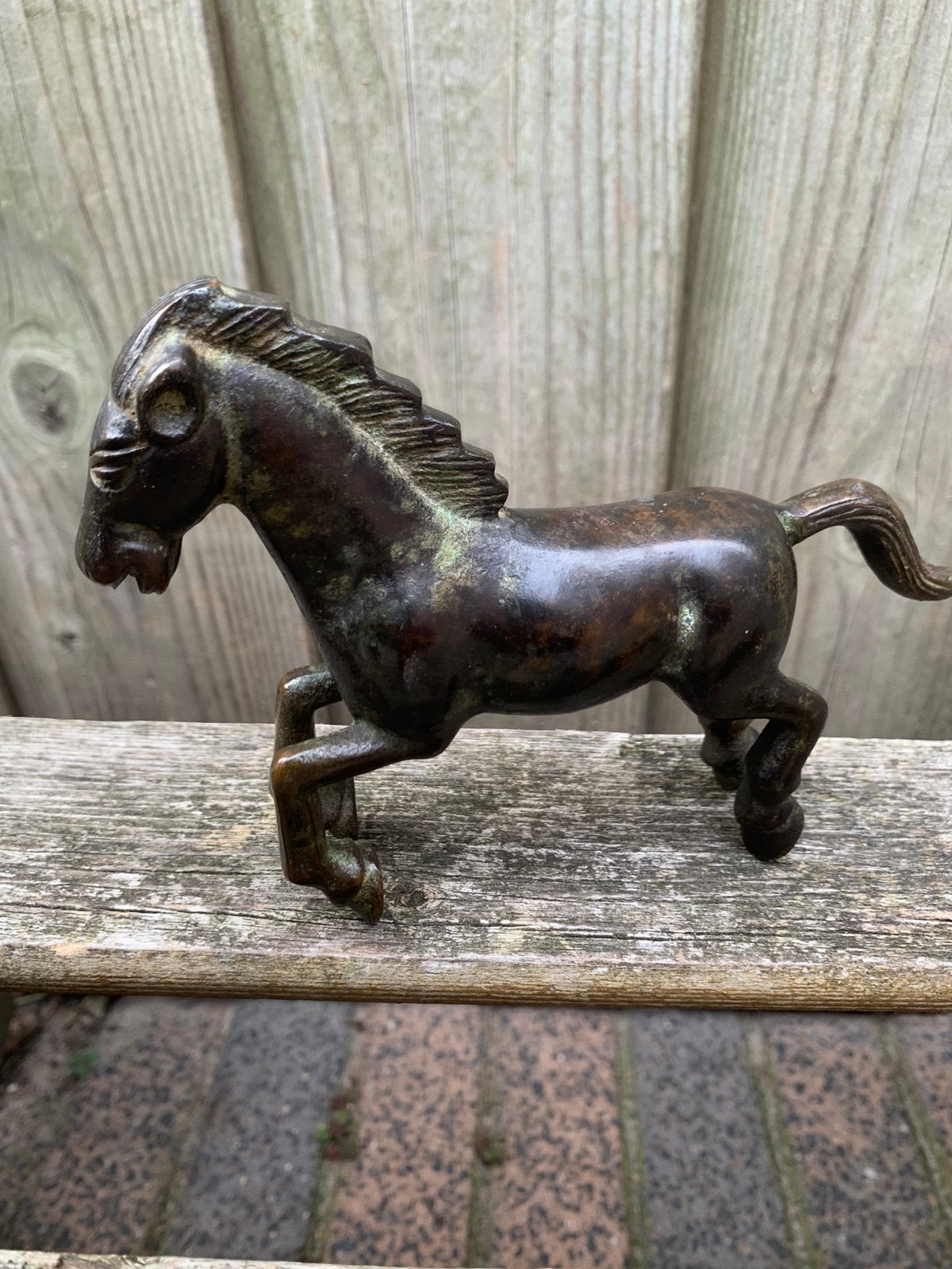 Oud bronzen paardje, Verzenden, Brons