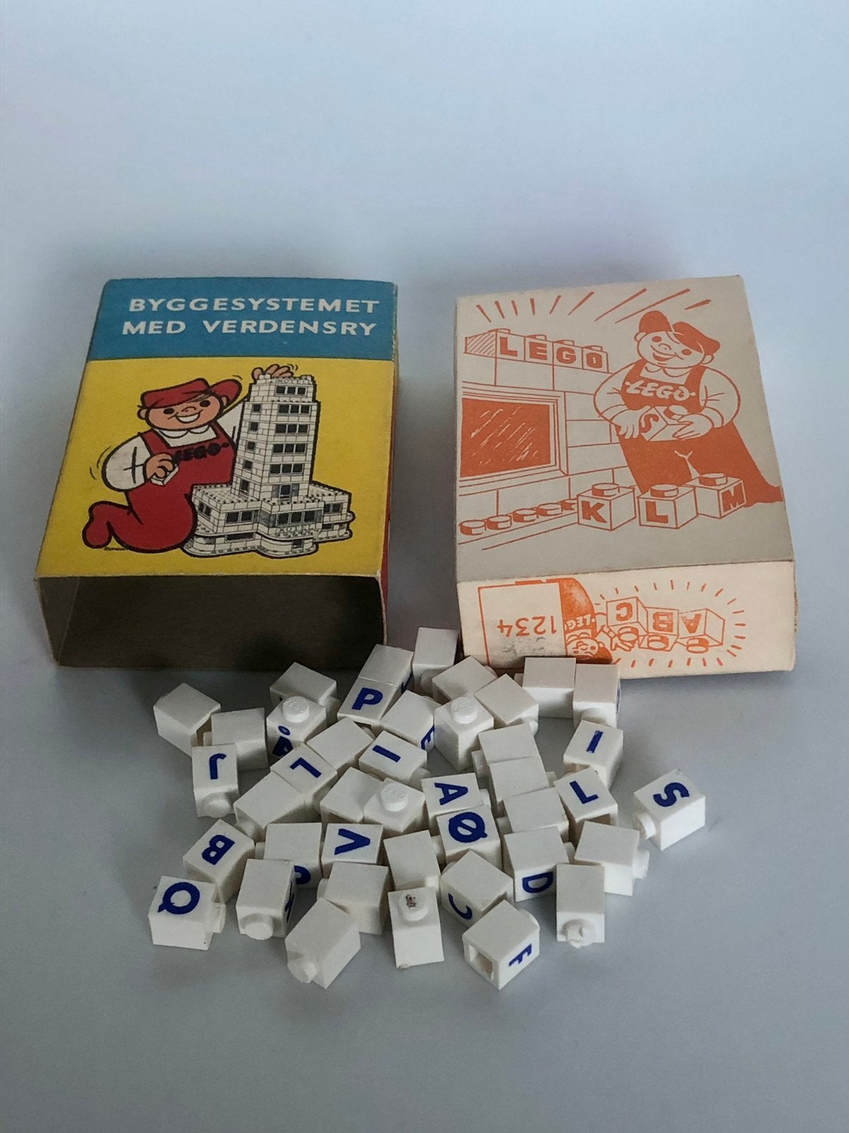 Zeldzaam Lego doosje 1234 uit 1958 Deense uitgave, Ophalen of Verzenden
