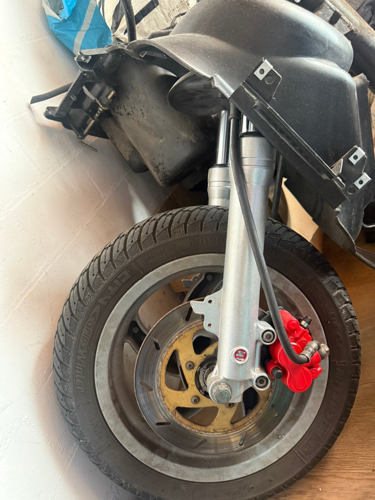 Gilera runner voorvork Sebac upside down180cc zgan, Ophalen, Zo goed als nieuw, Overige typen