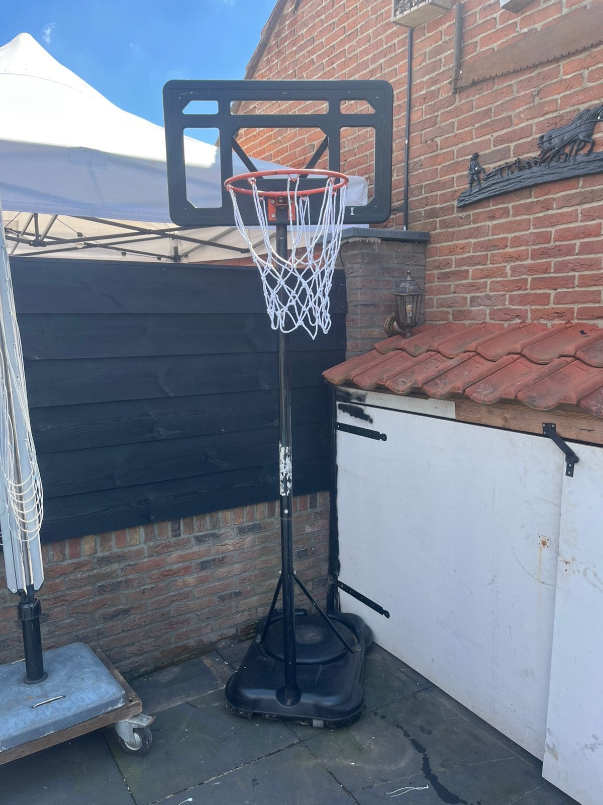 Basketbal paal, Ophalen of Verzenden, Gebruikt, Ring, Bord of Paal