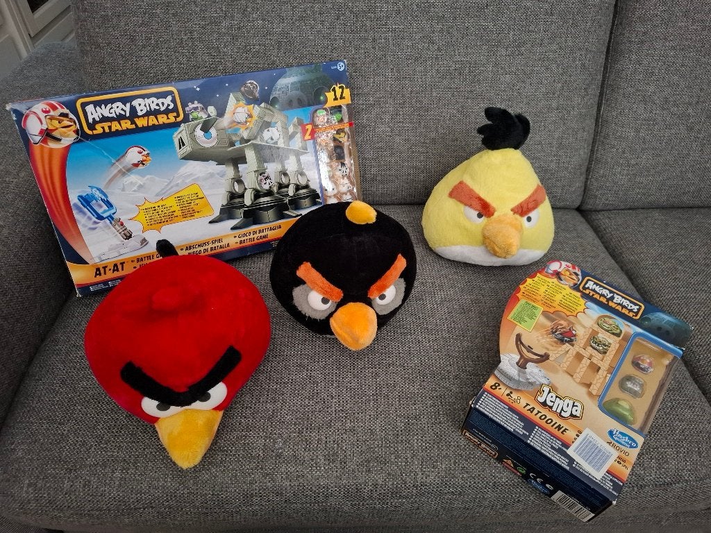 5-delig origineel Angry birds set met Star wars games, Ophalen, Zo goed als nieuw, Jongen of Meisje