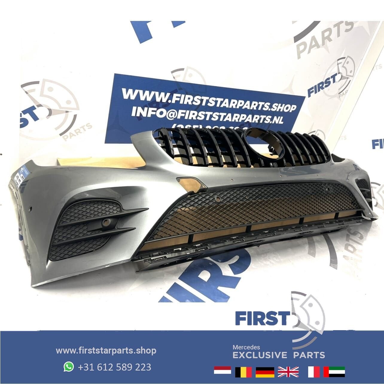 W253 C253 AMG BUMPER GRIJS + GT GRIL PRE-FACELIFT VOORBUMPER
