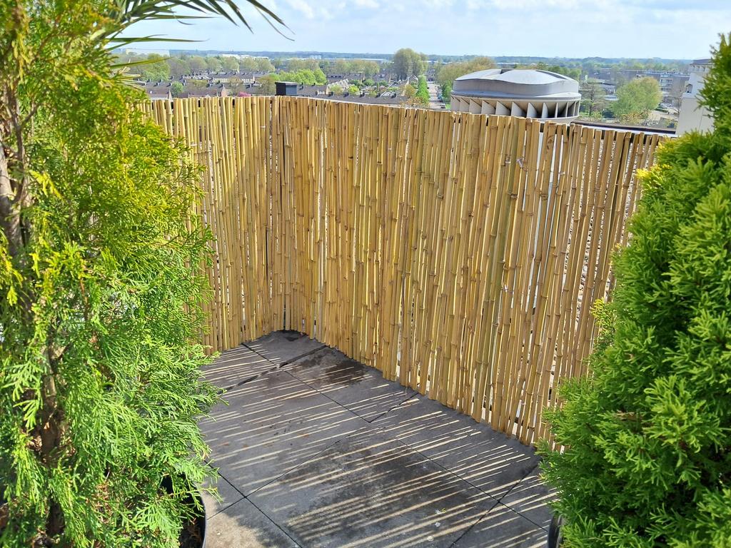 Schutting bamboescherm wilgenmat hout rietmat/plaat, Tuin en Terras, Overige materialen, Gerard Krale, Nieuw, Ophalen of Verzenden