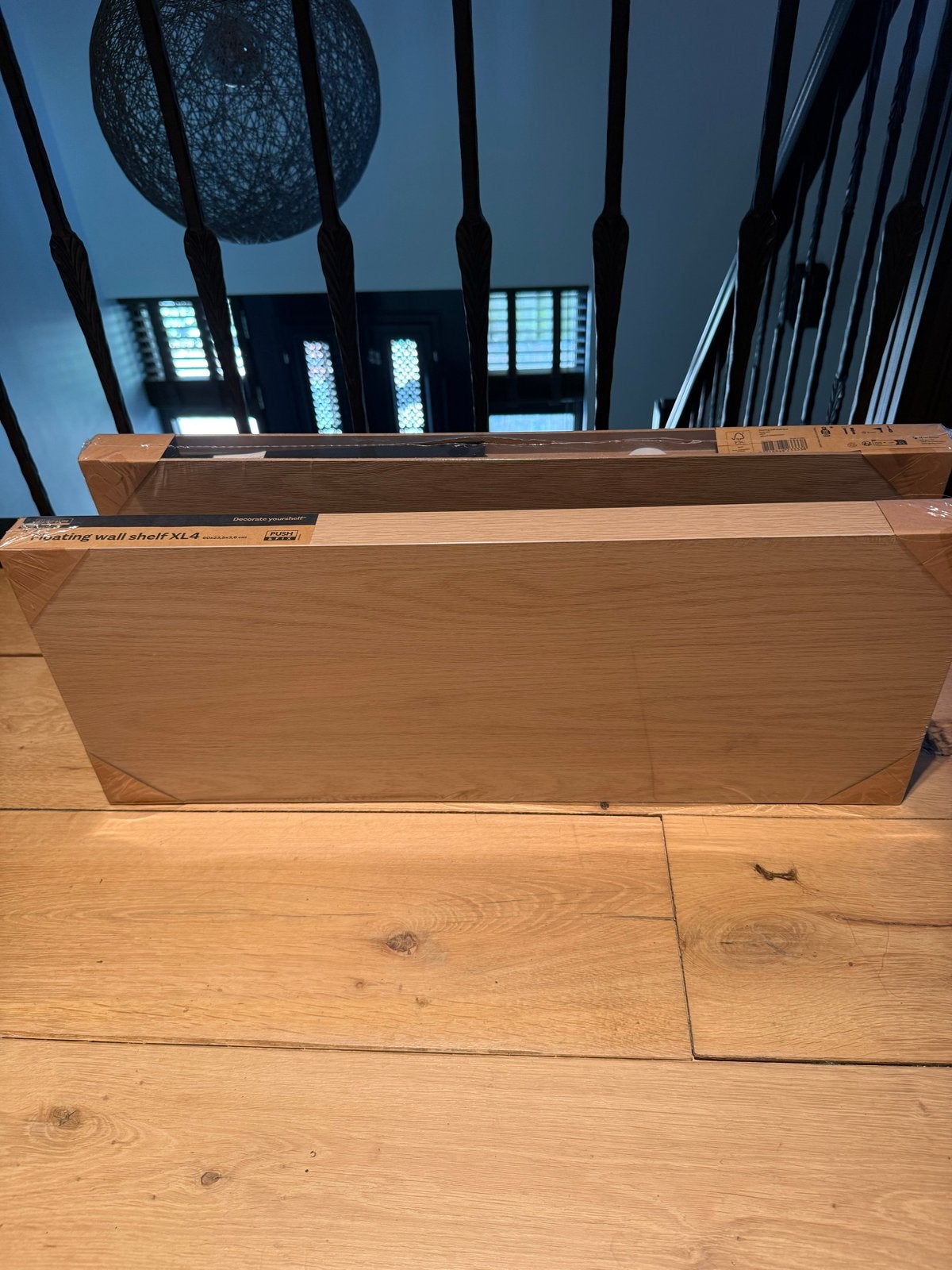 2x Wandplank 60x23,5x3,8 cm met blinde bevestiging, Ophalen of Verzenden, Nieuw
