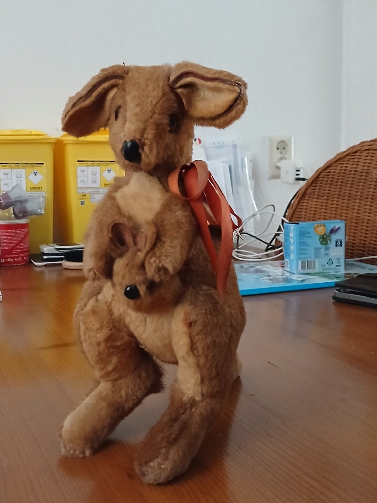 Kangoeroe knuffel met baby van Morella, Overige merken, Overige karakters, Overige typen, Ophalen of Verzenden