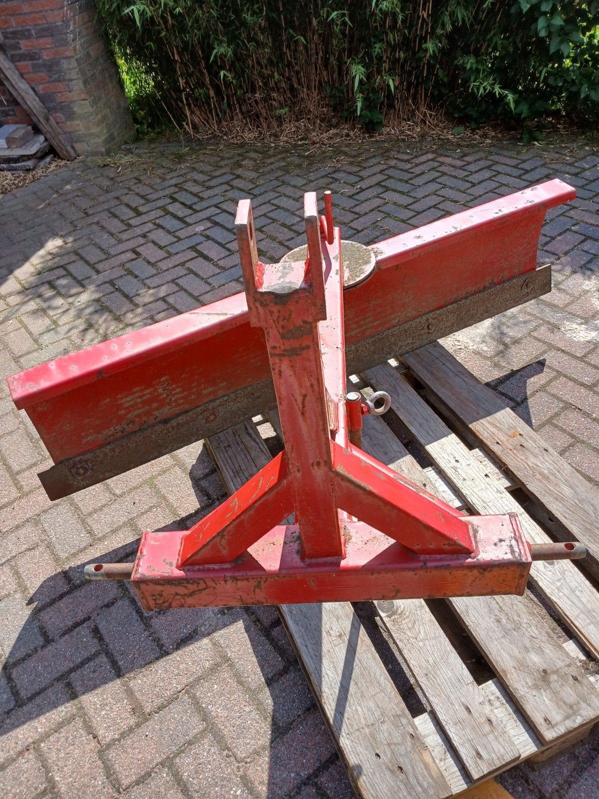 Grondschaaf 1.6m schuif rubberschuif grondschuif draaibaar, Ophalen of Verzenden, Gebruikt