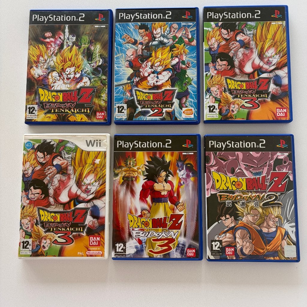 Dragon Ball Z PS2/Wii bundel Budokai Tenkaichi 1 2 3 PAL, Spelcomputers en Games, Vechten, 2 spelers, Ophalen of Verzenden, Zo goed als nieuw