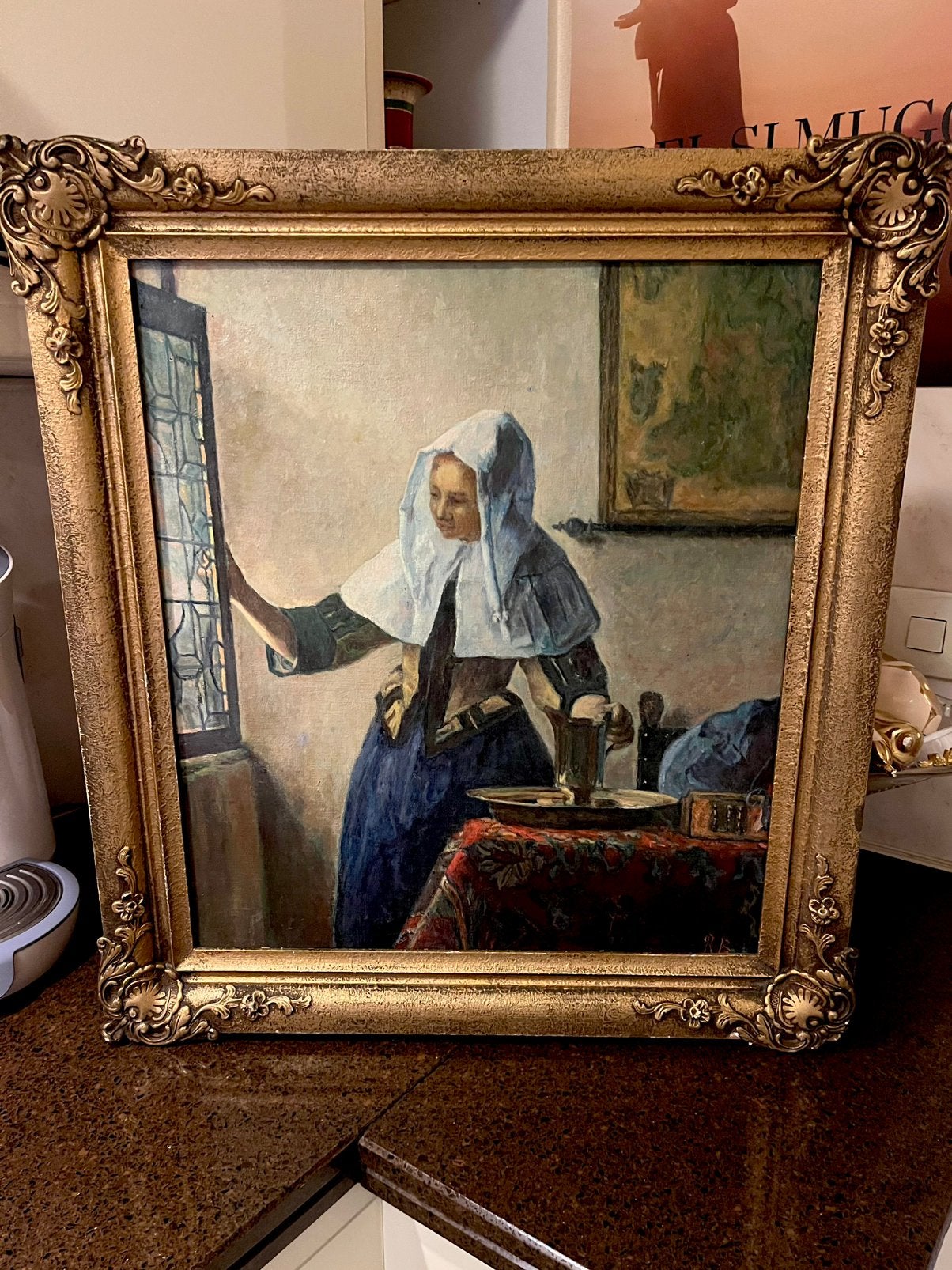 Antiek olieverf portret schilderij, Ophalen