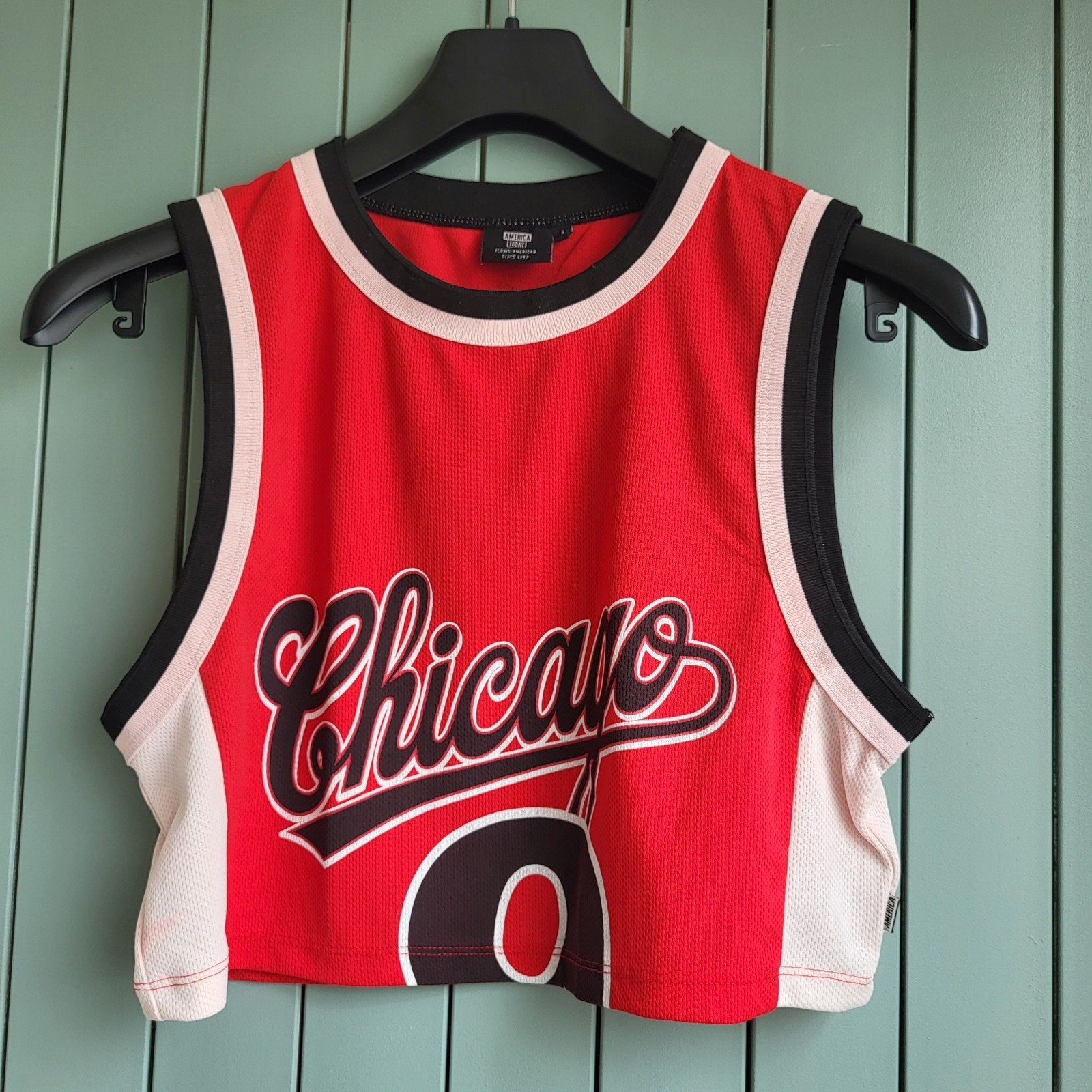 America Today Chicago cropped basketbal top maat S, Sport en Fitness, Basketbal, Ophalen of Verzenden, Zo goed als nieuw, Kleding