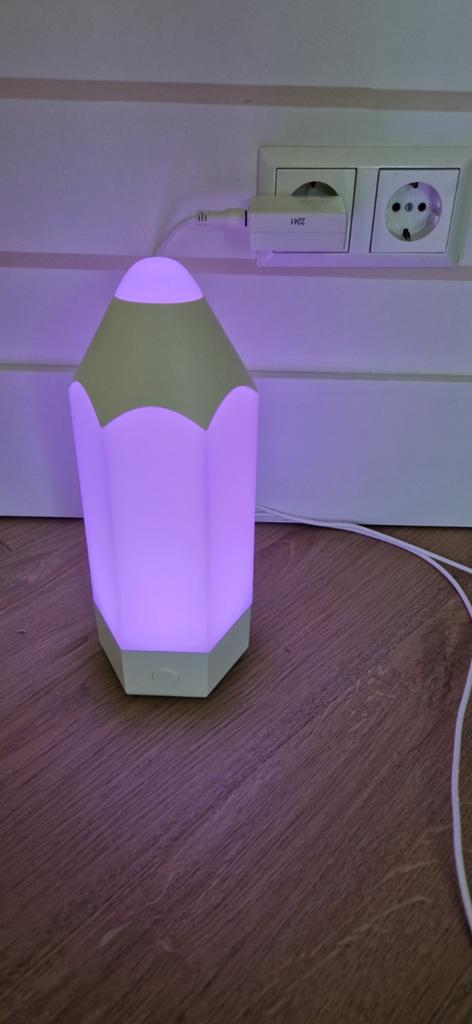 IKEA potlood lampje - Kleurrijk LED nachtlampje, Ophalen, Zo goed als nieuw, Lamp