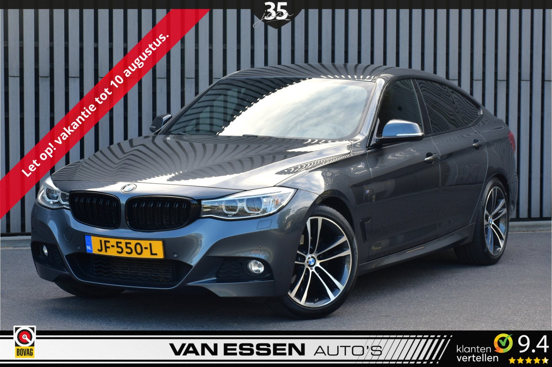 BMW 3-serie Gran Turismo 320i High Executive M-Sport Leder N, Auto's, BMW, Achterwielaandrijving, Gebruikt, Euro 6, 4 cilinders