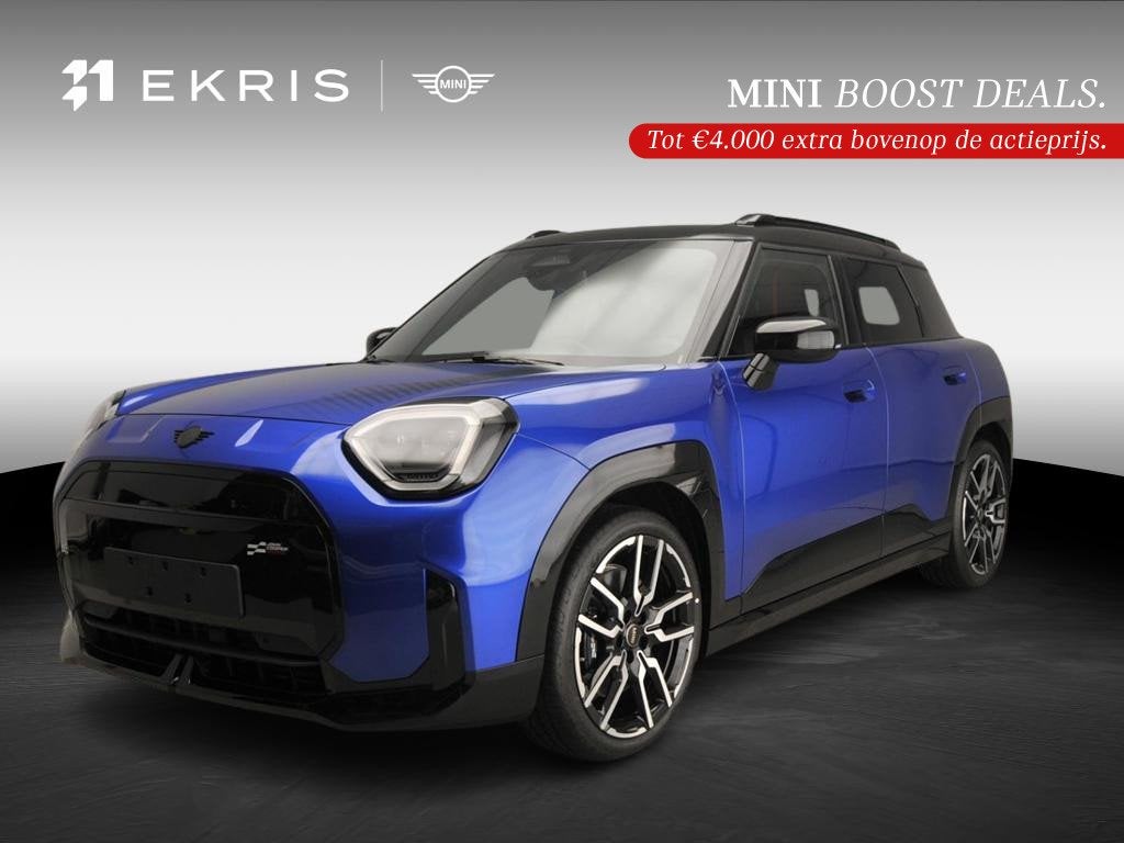 MINI Aceman SE Classic M Pakket, Auto's, Zwart, Blauw, Leder en Stof, 218 pk