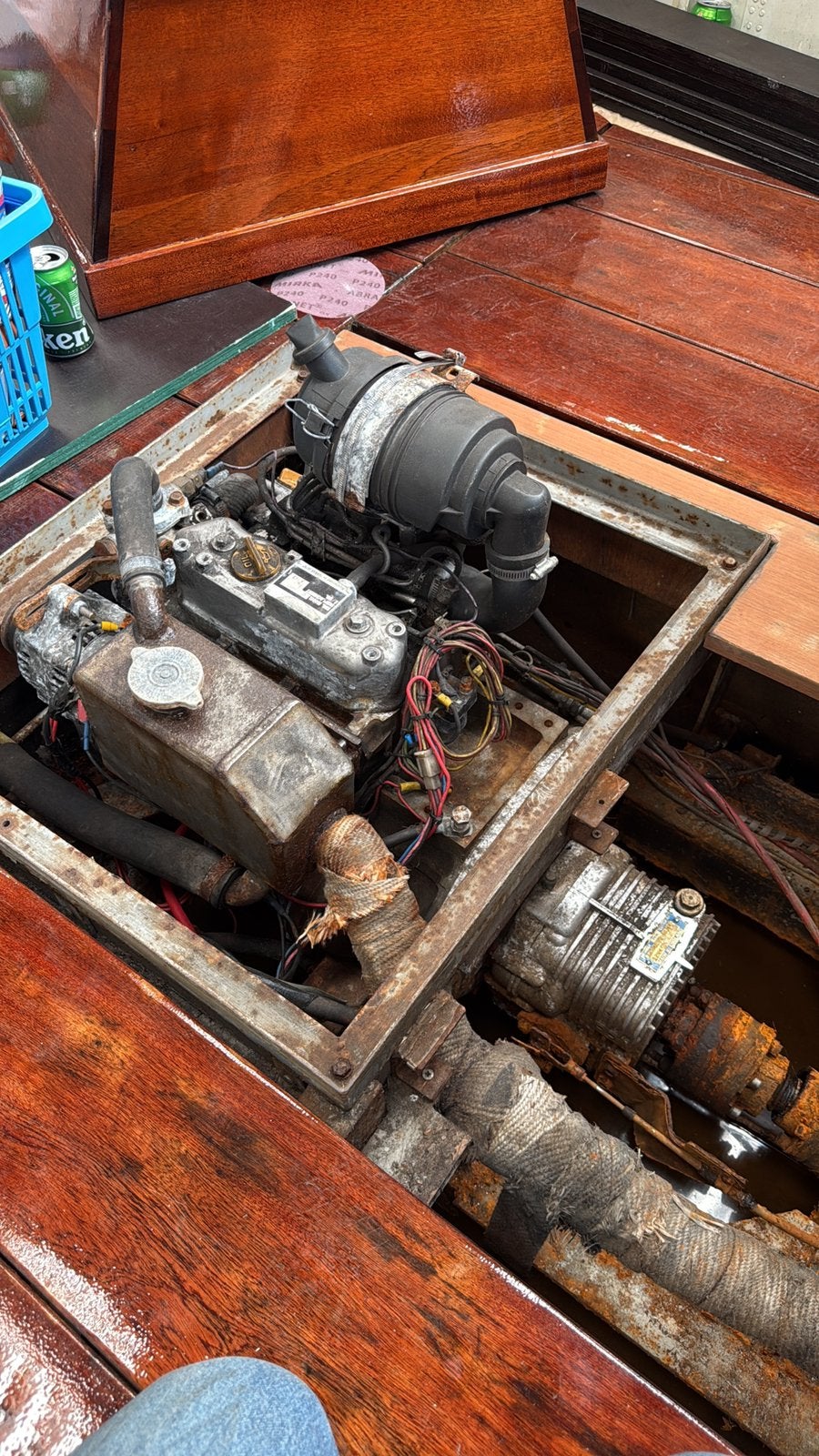 Yanmar 3D72-F2HA scheepsdiesel kapotte keerkoppeling, Ophalen, Gebruikt, Diesel, 10 tot 30 pk