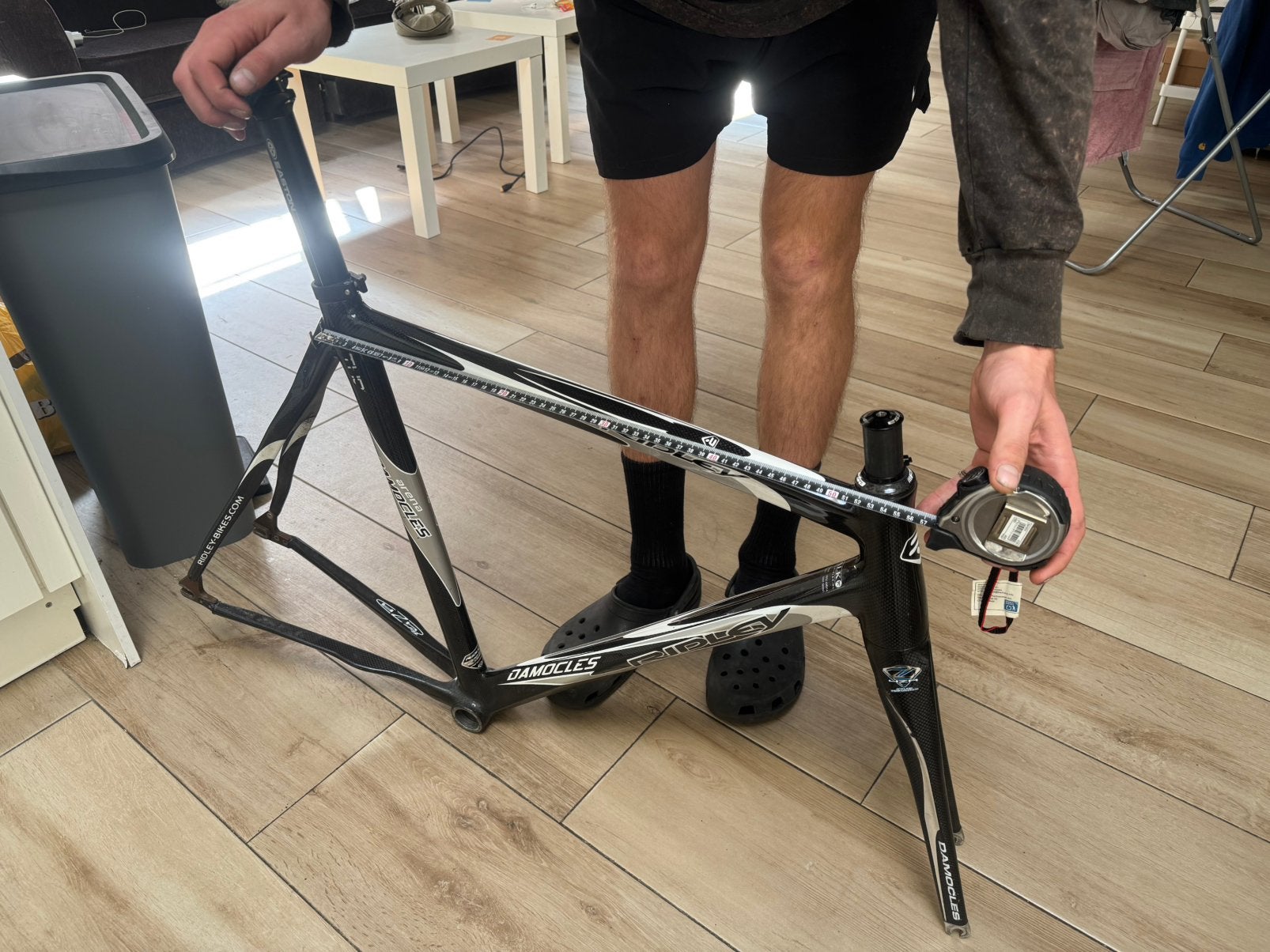 Ridley damocles pista/track/baanfiets, Fietsen en Brommers, Overige merken, Minder dan 10 versnellingen, Gebruikt, Carbon