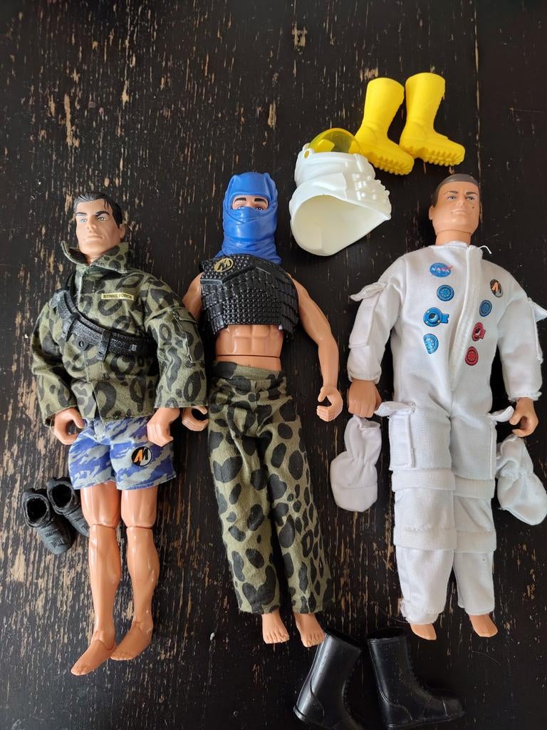 Action Man jaren 90 astronaut o.a., Ophalen of Verzenden, 1:50 of kleiner