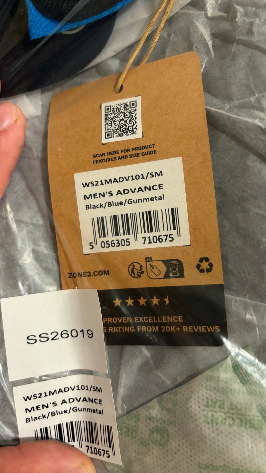 Zone3 Advance wetsuit maat SM lange mouw heren / ongeopend, Ophalen, Zwart, Nieuw, Overige maten