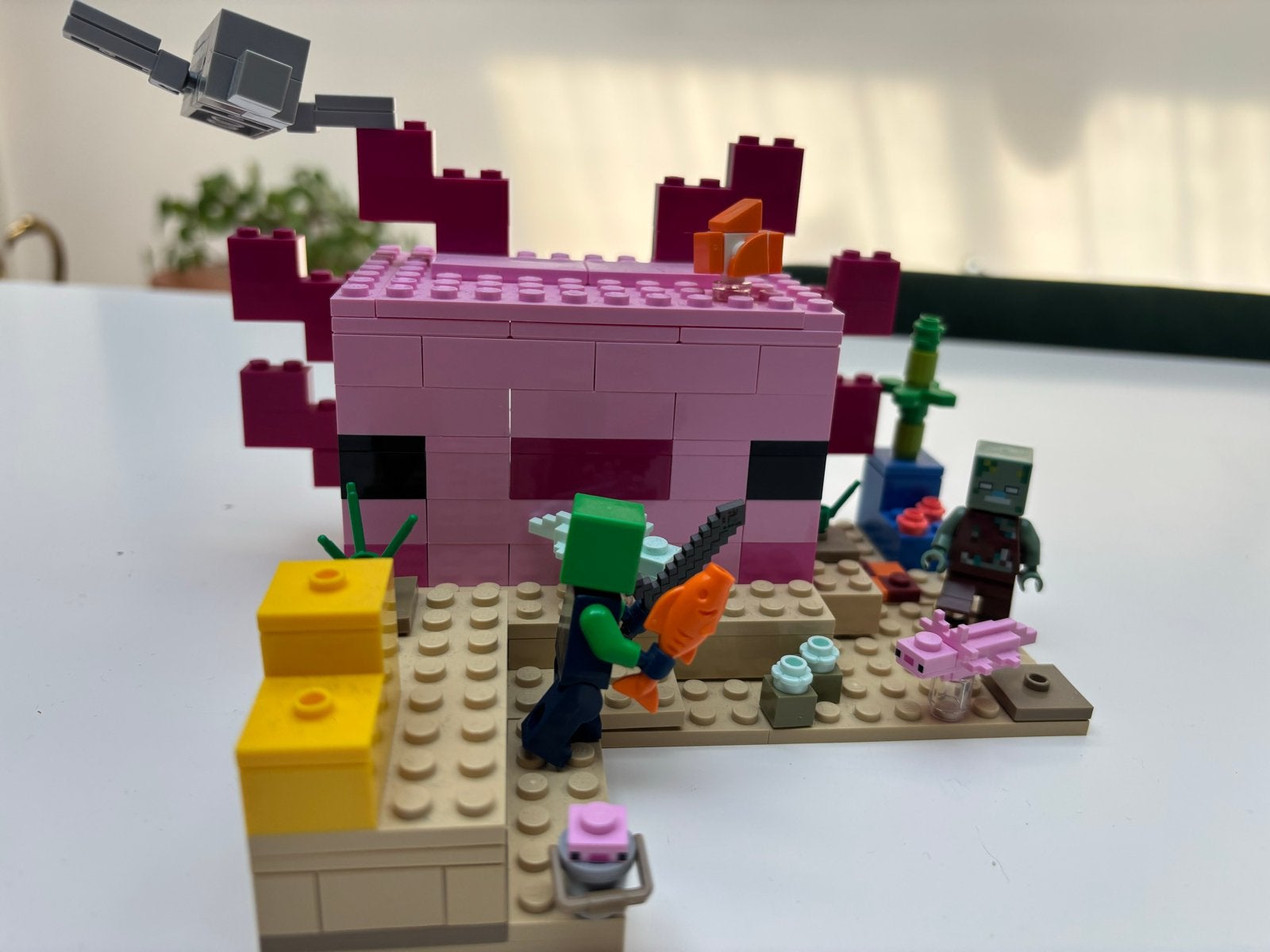 LEGO Minecraft Het Axolotl Huis (21247) - Complete Set, Ophalen, Gebruikt, Minecraft, Lego