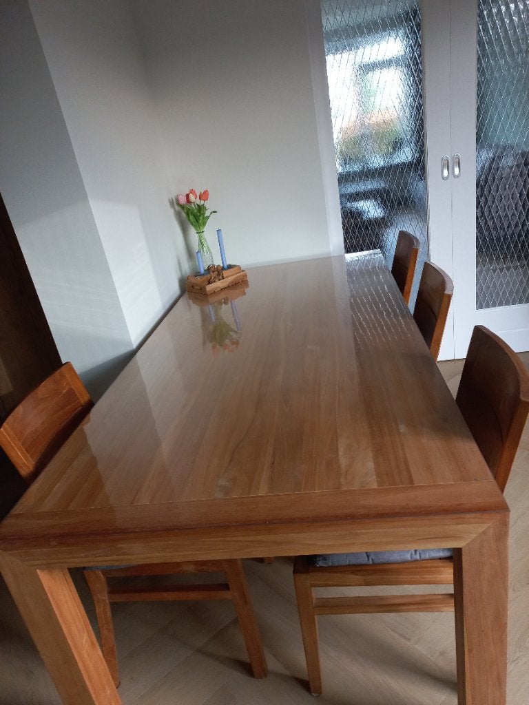 Eethoek teakhout, Ophalen, Gebruikt, 100 tot 150 cm, Teakhout