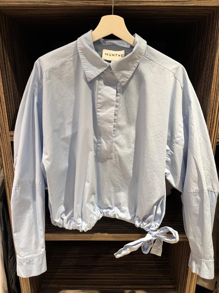 Munthe blouse, Kleding | Dames, Maat 38/40 (M), Blauw, Ophalen of Verzenden, Zo goed als nieuw