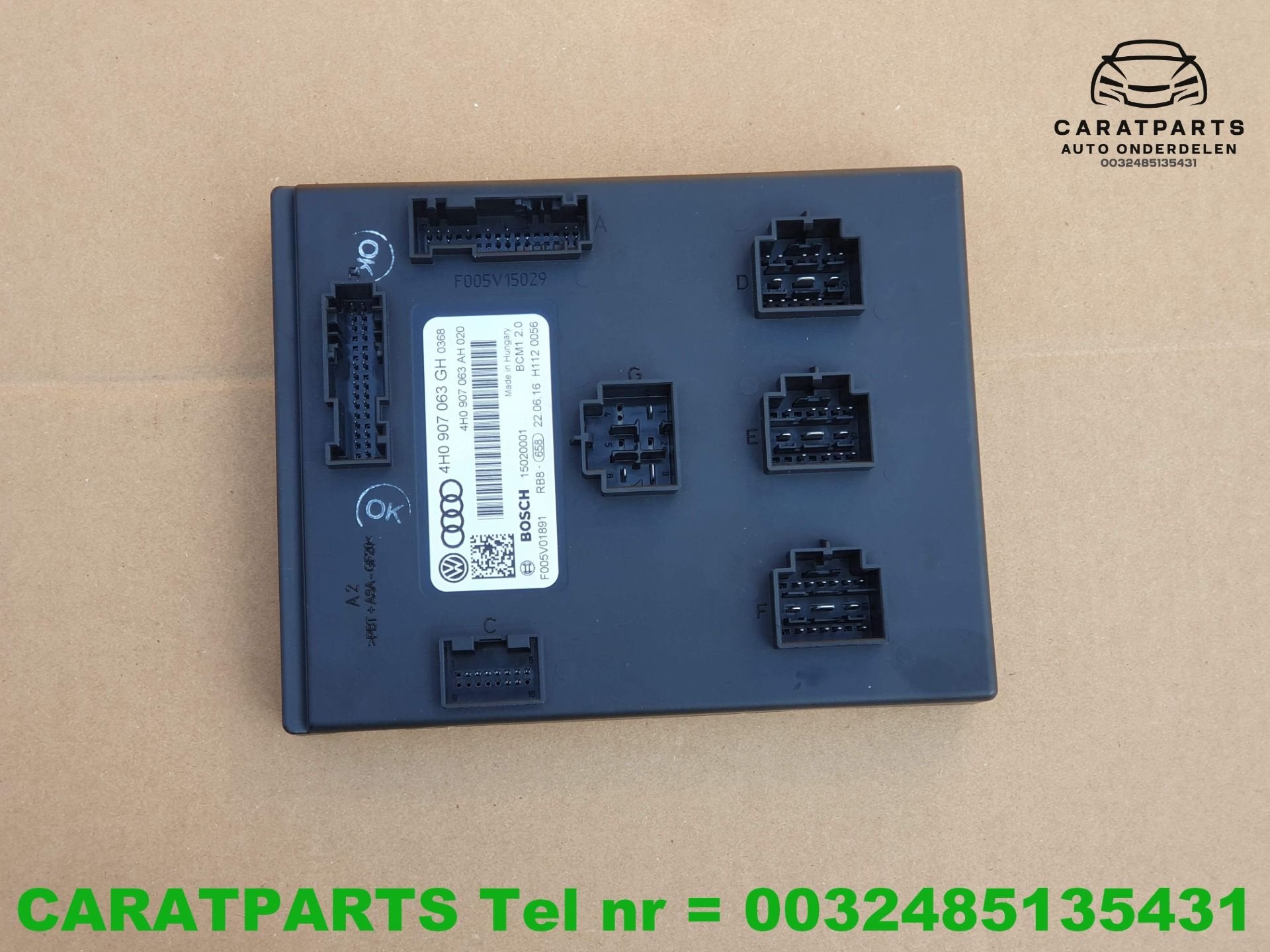 4H0907063GH 4H0907063AH A7 boordnetregelapparaat A6 S6 S7 S8, Gebruikt, AUDI AG, Auto-Union-Strasse 1
85045  Ingolstadt, DE, Kundenbetreuung@audi.de