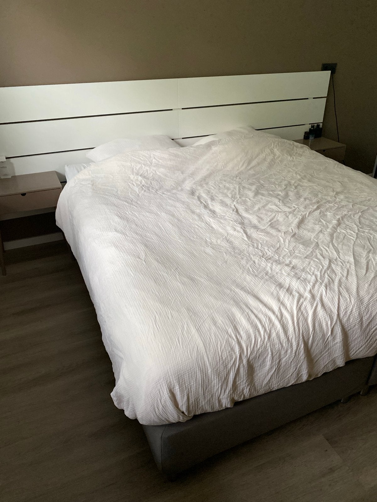 IKEA Boxspring ESPERVAR 180x200 met matras, Ophalen, Tweepersoons, Zo goed als nieuw, 180 cm
