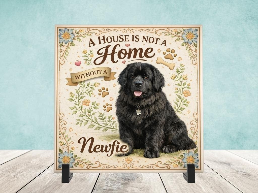A House is not a Home Without a Newfie - Tegel, Verzenden, Nieuw