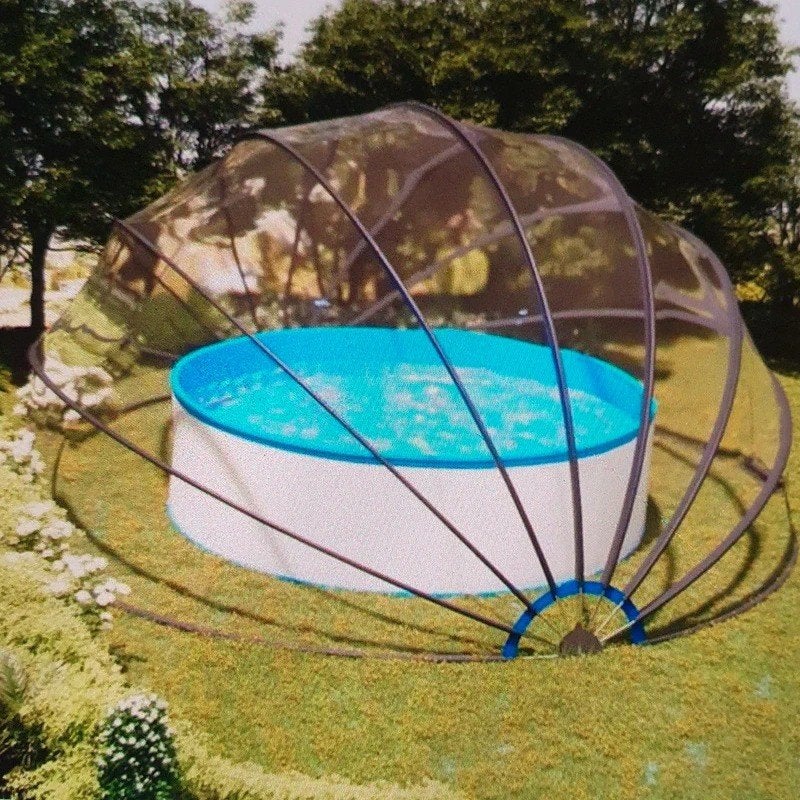 nu weg=weg 150,- euro  Zwembad koepel 440 cm doorsnee + 220, Tuin en Terras, Ophalen